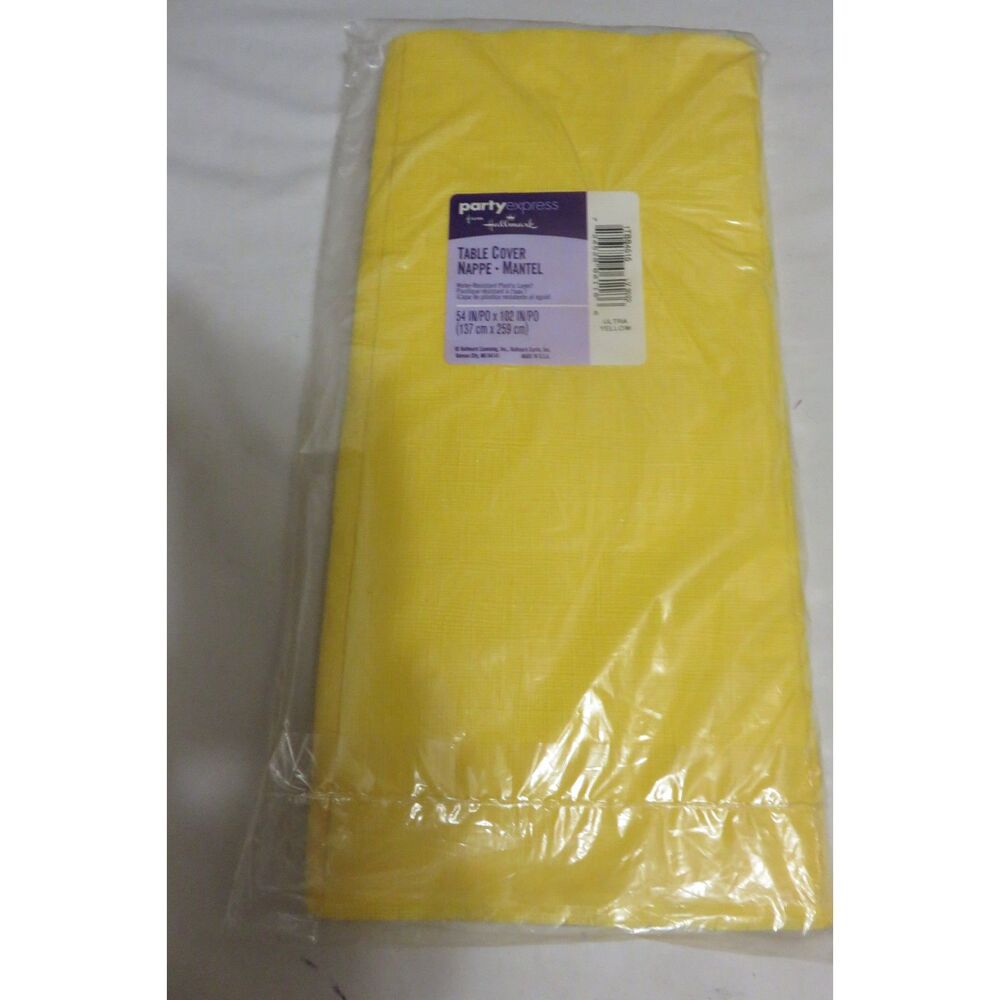 NEW IN PACKAGE VINTAGE HALLMARK PARTY EXPRESS VINYL TABLECLOTH 54 X 102